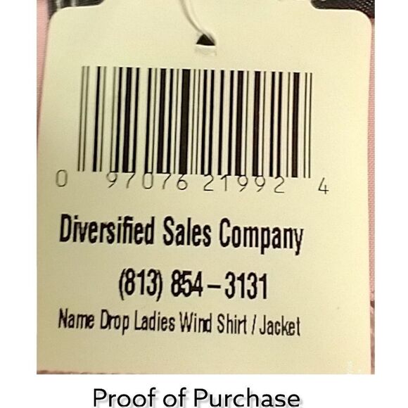 Island Beach Women's Pink & Cream Colored Windbreaker Jacket SIZE L - Picture 10 of 16